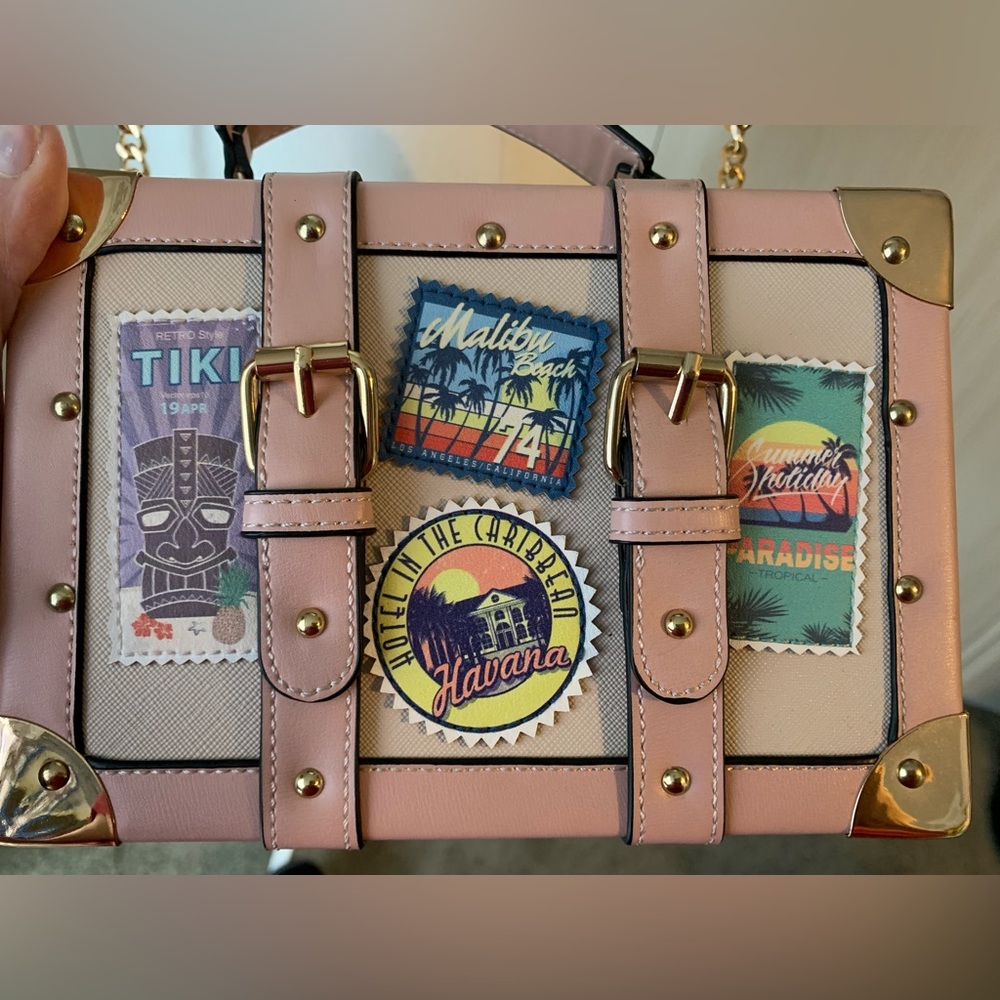 Cute Aldo suitcase purse Tiki Vacation